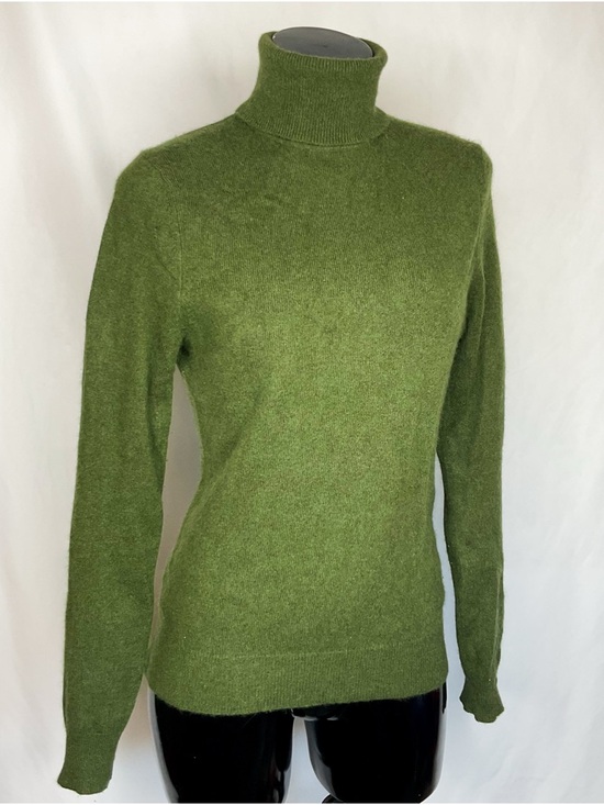 Lord & Taylor Sweaters - CASHMERE Dark Olive Green Turtleneck Women's Sweater - Lord & Taylor